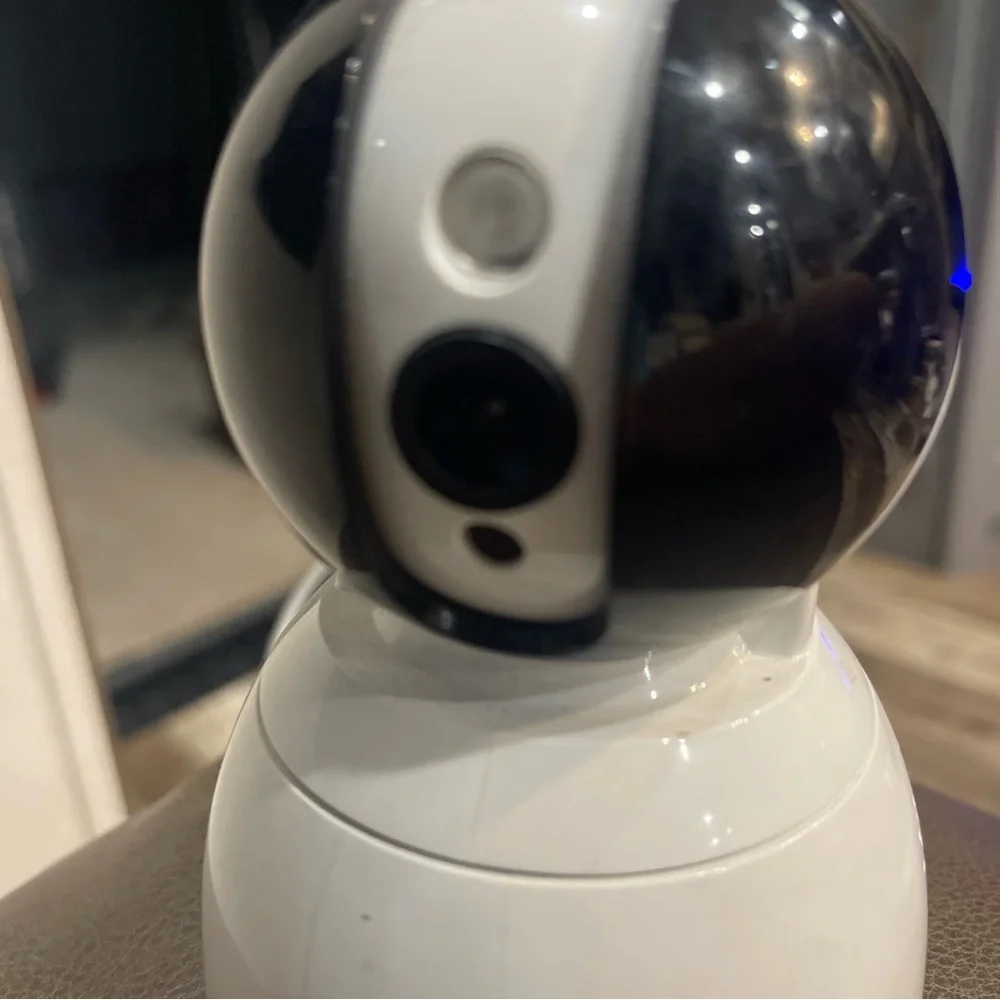 White and Black Digital Security Camera